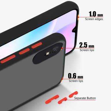 Xiaomi RedMi 9A / RedMi 9AT Deksel Case Cover (Svart)