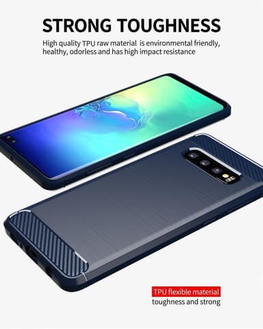 Deksel Samsung Galaxy S10 4G ultra slim (blå)