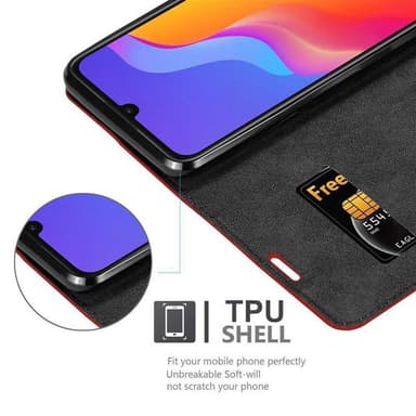Honor 8A lommebokdeksel case (rød)