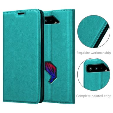 Asus ROG Phone 5 lommebokdeksel case (turkis)