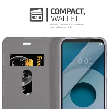 LG Q6 / G6 MINI lommebokdeksel etui (grå)