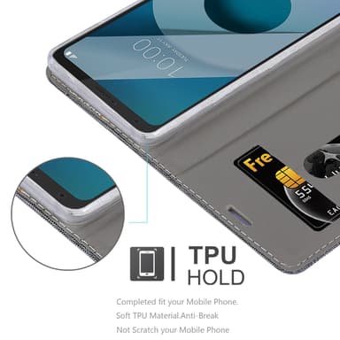 LG Q6 / G6 MINI lommebokdeksel etui (grå)