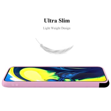 Deksel Samsung Galaxy A80 / A90 4G Silikon cover (rosa)