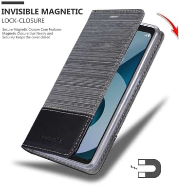 LG Q6 / G6 MINI lommebokdeksel etui (grå)