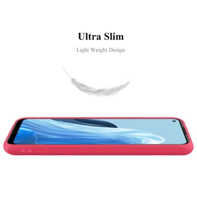 Deksel Oppo FIND X5 LITE / Reno7 5G Silikon cover (rød)