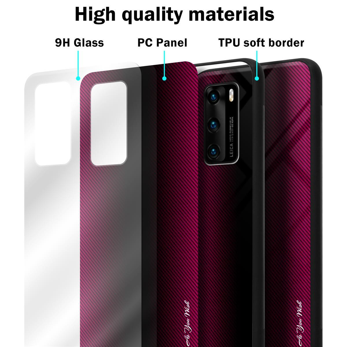 Huawei P40 Deksel Case Cover (rosa)