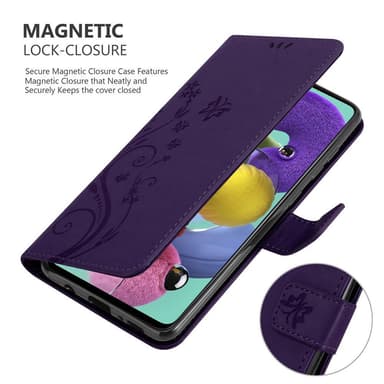 Samsung Galaxy A51 4G / M40s lommebokdeksel Blomster