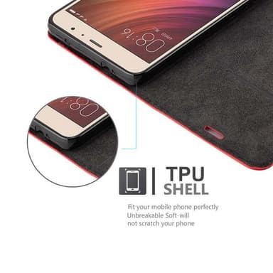 Xiaomi RedMi PRO lommebokdeksel case (rød)