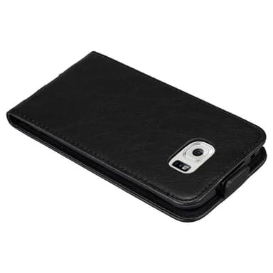 Samsung Galaxy S6 EDGE deksel flip cover (svart)