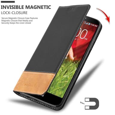 LG G2 Deksel Case Cover (svart)