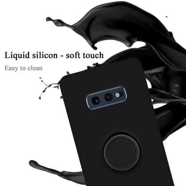 Deksel Samsung Galaxy S10e Ring Case (svart)