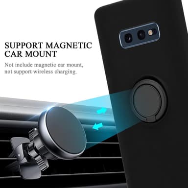 Deksel Samsung Galaxy S10e Ring Case (svart)