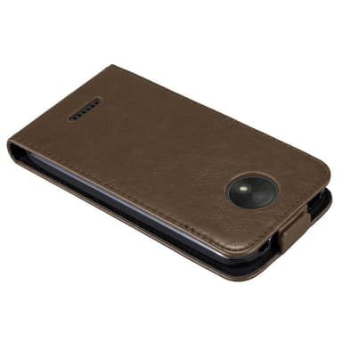 Motorola MOTO C PLUS deksel flip cover (brun)