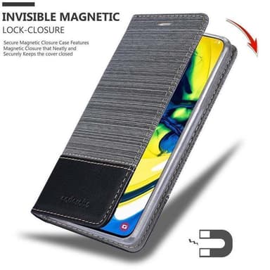 Samsung Galaxy A80 / A90 4G lommebokdeksel etui (grå)