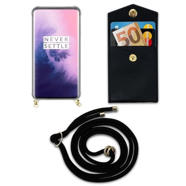 OnePlus 7 PRO Deksel med Halskjede (svart)