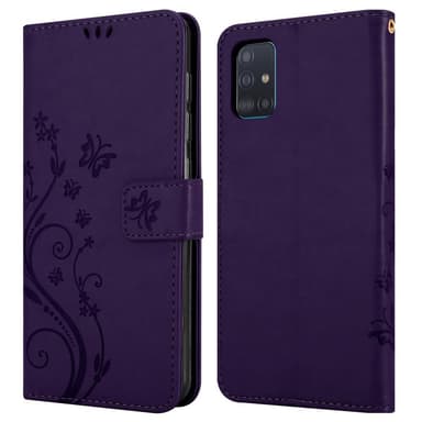 Samsung Galaxy A51 4G / M40s lommebokdeksel Blomster