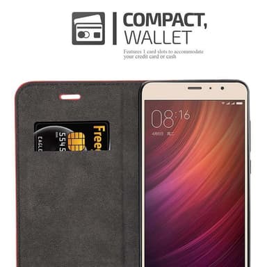 Xiaomi RedMi PRO lommebokdeksel case (rød)