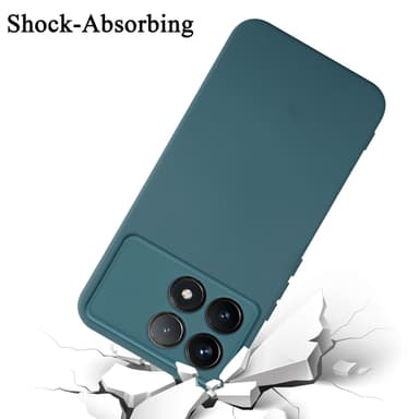 Xiaomi Poco F6 Pro silikondeksel case (grønn)