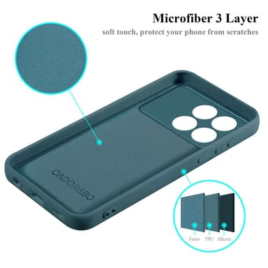 Xiaomi Poco F6 Pro silikondeksel case (grønn)
