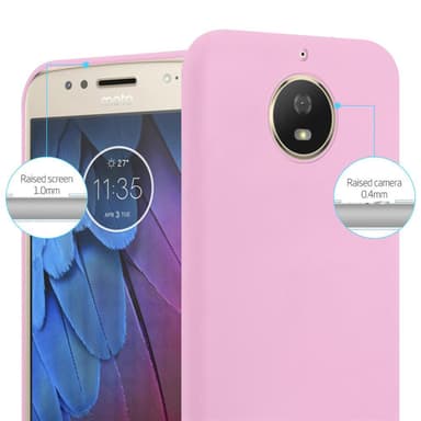 Deksel Motorola MOTO G5S Silikon cover (rosa)