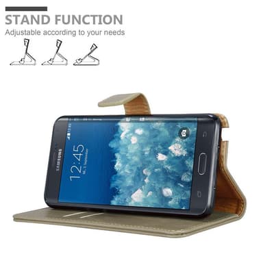 Samsung Galaxy NOTE EDGE lommebokdeksel etui (brun)