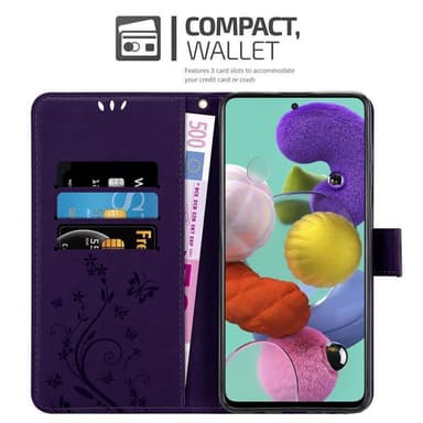 Samsung Galaxy A51 4G / M40s lommebokdeksel Blomster