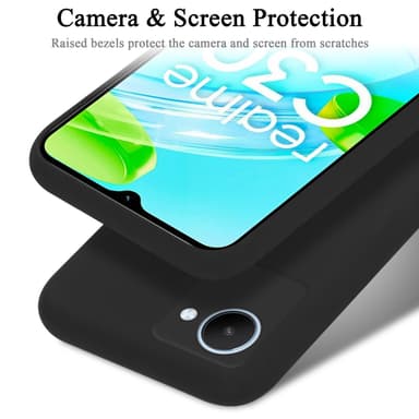 Realme C30 / Narzo 50i PRIME silikondeksel case (svart)