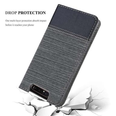 Samsung Galaxy A80 / A90 4G lommebokdeksel etui (grå)