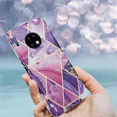 Huawei MATE 30 lommebokdeksel etui (lilla)