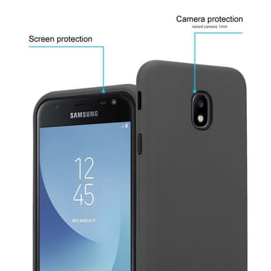 Samsung Galaxy J7 2017 Deksel Case Cover (grå)