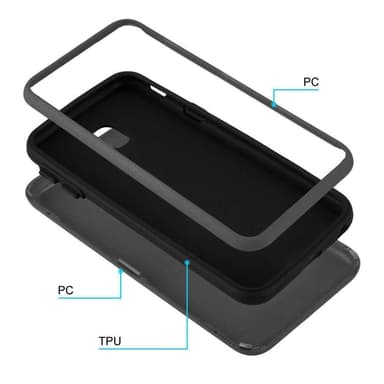 Samsung Galaxy J7 2017 Deksel Case Cover (grå)