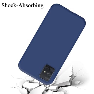 Samsung Galaxy A51 5G silikondeksel case (blå)