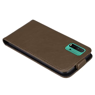 Xiaomi RedMi 9T / POCO M3 deksel flip cover (brun)