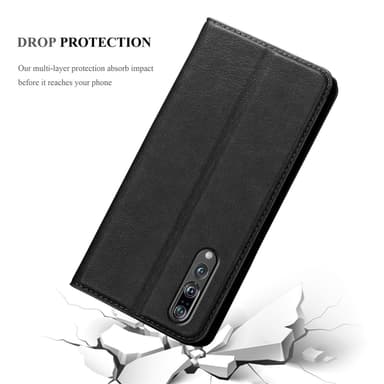 Huawei P20 PRO / P20 PLUS lommebokdeksel case (svart)