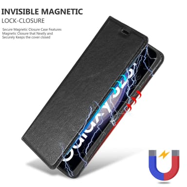 Samsung Galaxy S23 PLUS lommebokdeksel case (svart)