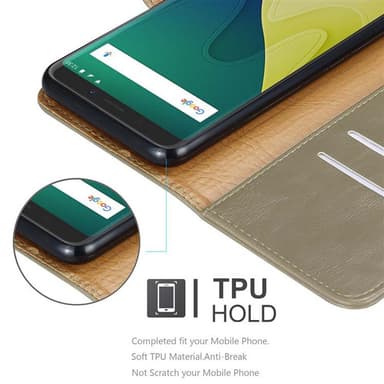 WIKO VIEW XL lommebokdeksel etui (brun)
