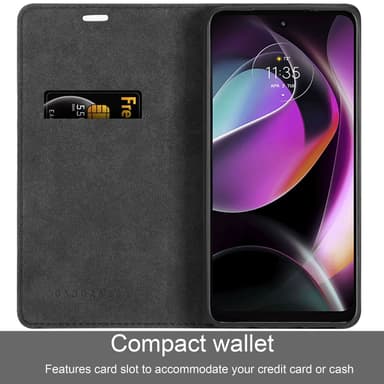 Motorola MOTO G 5G 2022 lommebokdeksel case (svart)