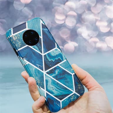 Huawei MATE 30 PRO lommebokdeksel etui (blå)