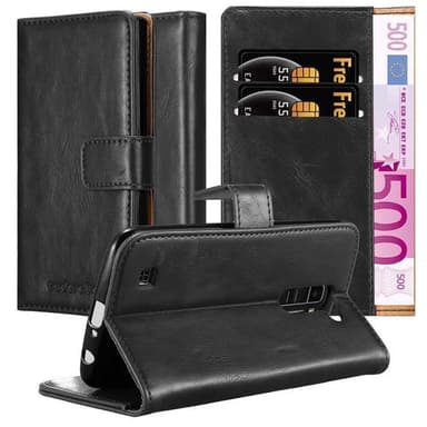 LG K10 2016 lommebokdeksel etui (svart)