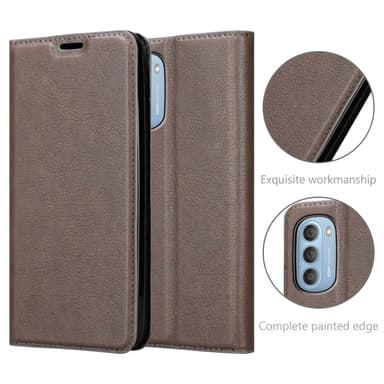Motorola MOTO G51 5G lommebokdeksel case (brun)