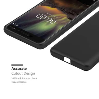 Deksel Nokia 6.1 Case Cover (svart)