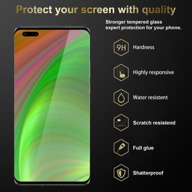 Huawei MATE 40 PRO Skjermbeskytter Skärmskydd (svart)