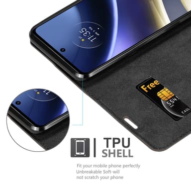 Motorola MOTO G51 5G lommebokdeksel case (brun)