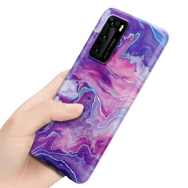 Huawei P40 lommebokdeksel etui (lilla)