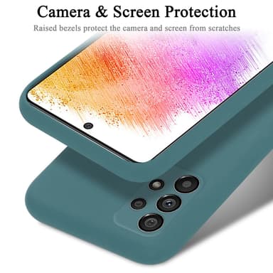 Samsung Galaxy A73 5G silikondeksel case (grønn)