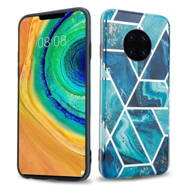 Huawei MATE 30 PRO lommebokdeksel etui (blå)