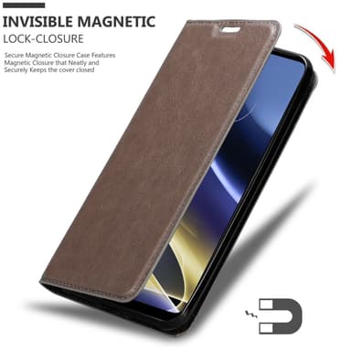 Motorola MOTO G51 5G lommebokdeksel case (brun)