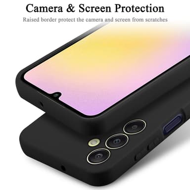 Samsung Galaxy A25 silikondeksel case (Svart)