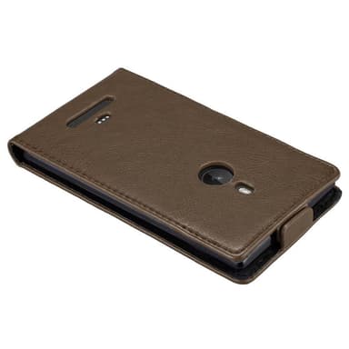 Nokia Lumia 925 deksel flip cover (brun)