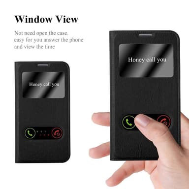 Samsung Galaxy NOTE 3 NEO lommebokdeksel cover (svart)
